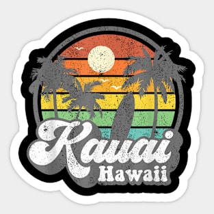 Kauai Beach Hawaii Surf Hawaiian Surfing 70'S Sticker